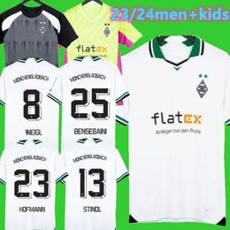 23 24 Borussia Monchengladbach Soccer Jerseys BenseBaini Stindl 2023 2024 Home Gladbach Elvedi Plea Zakaria Weigl Ginter Thuram doelman Foootball Shirts 88888