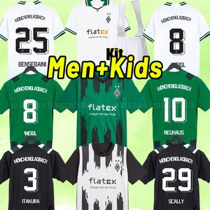 23 24 Borussia Monchengladbach maillots de football 2023 2024 Gladbach THURAM ELVEDI PLEA STINDL Bensebaini NEUHAUS GINTER HOFMANN EMBOLO chemise de football hommes enfants