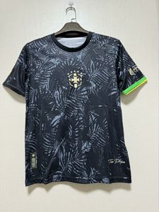 23/24 Brésil T-shirts pour hommes Été loisirs sport tissu respirant Badge broderie sports de plein air décontracté Chemise professionnelle