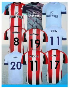 23-24 Brentfords maillots de football à domicile 2023 2024 HICKEY HENRY JENSEN SCHADE TONEY DASILVA NORGAARD MBEUMO JANELT maillots de football hommes kit enfants