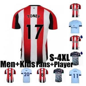 23 24 BrEntFOrds Soccer Jerseys TONEY MBEUMO JANELT 2023 2024 Chemises de football Home Away 3ème HICKEY HENRY JENSEN SCHADE camisetas de futbol Hommes Enfants Kits XXXL XXXXL TOP