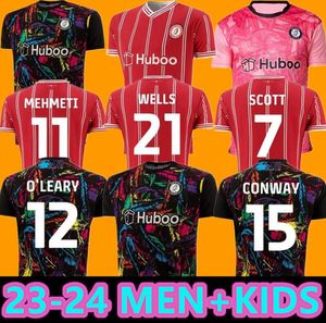 23 24 Bris Tols Massengo City Soccer Jerseys Inicio 2023 2024 Mawson Martin Diedhiou Paterson Wells Weimann Kalas Dasilva Fútbol Hombres Camisas Kit SCOTT CORNICK