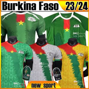 23 24 25 Maillots de football du Burkina Faso Équipe nationale Afrique Dango Ouattara Tapsoba vert Top Jersey 2024 Taille homme S-XXL Chemises de football