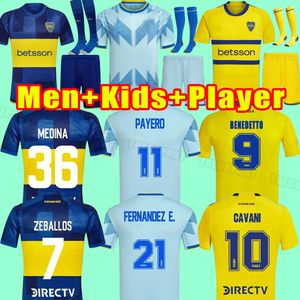 23 24 CA Boca Juniors MARADONA TEVEZ voetbalshirts CAVANI thuis heren tenue ALEXIS DE ROSSI 2023 Fans spelers CARLITOS derde camiseta futbol voetbal kinderen Sets 2024