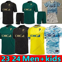 23 24 Cadiz voetbaltruien Cadiz CF 2023 2024 Lozano Alex Bodiger Juan Cala Camiseta Ascenso A Liga Santander de Carnaval Men Kids Kit Home Away 3rd Football Shirts