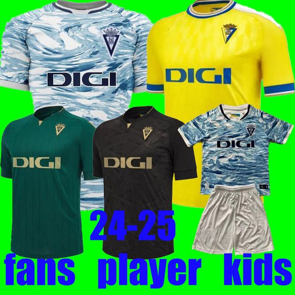 23-24 Cadiz Soccer Jerseys Cadiz CF 2023 2024 Lozano Alex Bodiger Juan Cala Camiseta Ascenso A Liga Santander de Carnaval Men de football Shirts
