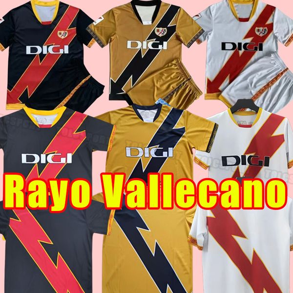 23 24 Camiseta Rayo Vallecano Camisetas de fútbol FALCAO ISI UNAI LOPEZ hombres niños kit RODRIGUES OSCAR TREJO BEBE maillots pie camiseta de fútbol SERGI GUARDIOLA FRAN GARCIA