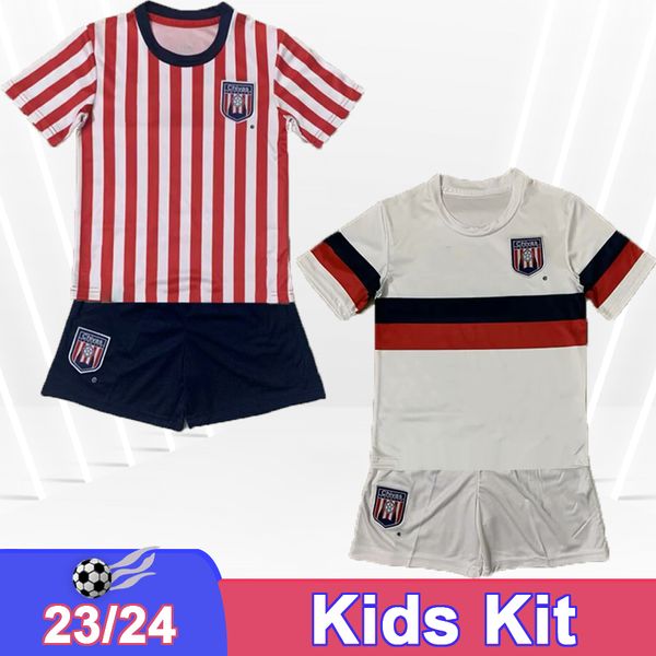 23 24 CD TAPATIO O.MACIAS KIT KIT SOCCER Maillots L.Carrillo M.Benitez D. Magana E Garcia Home Away Child Football Shirts Courte