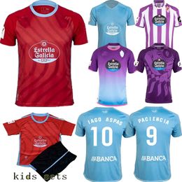 23 24 Celta de Vigo Jerseys de fútbol Larsen Bamba Pacienencia Fran Beltran Iago Aspas Gabri Veiga Mingueza Hugo Mallo 2024 Camisa de fútbol para adultos y niños