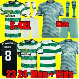 23 24 25 Jerseys de fútbol celta KYOGO EDOUARD Turnbull Ajeti Christie Jota Griffiths Forrest Men 2023 2024 2025 Kit Kit Fútbol Camisa