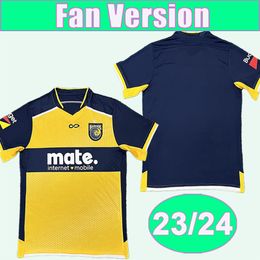 23 24 Central Coast Mariners Mens Soccer Jerseys Kuo Théoharous Balard Home Football Shirts Courtes Uniforms à manches courtes