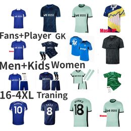 23 24 CFC Mudryk Soccer Jersey T. Silva Enzo Fans Player versie 2023 2024 NKUNKU JAMES MADUEKE SHIRT N.JACKSON FOFANA BROJA Disasi voetbalhemd Caicedo Uniform 16-4XL 16-4XL