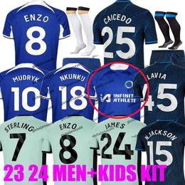 23 24 CFC Nkunku Soccer Jerseys N.Jackson Kids Kit Player Version 2023 2024 Enzo PULISIC STERLING JAMES KOULIBALY AZPILICUETA HAVERTZ FOFANA _Jersey
