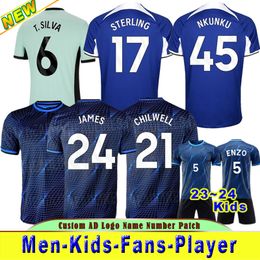 23 24 CFC NKUNKU voetbalshirts N.JACKSON kindertenue spelersversie ENZO PULISIC STERLING JAMES KOULIBALY HAVERTZ FOFANA voetbalshirt