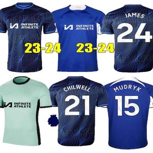 23 24 CFC NKUNKU Voetbalshirts N.JACKSON man Kit 2023 2024 ENZO PULISIC STERLING JAMES KOULIBALY AZPILICUETA HAVERTZ FOFANA mannen Voetbalshirt