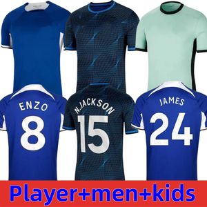 23 24 CFC NKUNKU Maillots de football N.JACKSON Kit pour enfants Version du joueur 2023 ENZO PULISIC STERLING JAMES KOULIBALY AZPILICUETA HAVERTZ FOFANA Maillot de football Entraînement