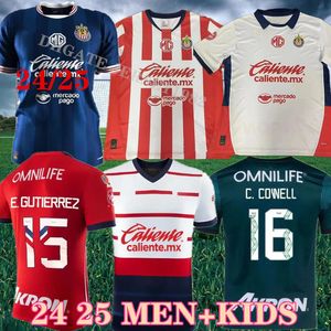 23 24 Chivas CD Guadalajara Jerseys de football A.Vega I.Brizuela E.gutierrez Chicharito A.Zaldivar Alvarado F.Beltran J.Macias 2023 2024 Home Football Shirt S-4xl