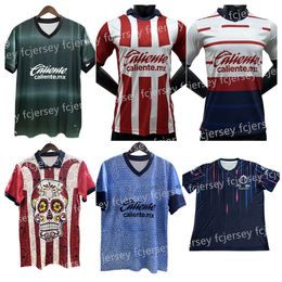 23 24 Chivas de Guadalajara voetbalshirts 2023 2024 3e LIGA MX A.ZALDIVAR CALDERON J.MACIAS CHICHARITO A.VEGA PONCE Alvarado HOMBRE Herentenue voetbalshirt maillot