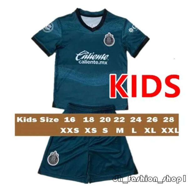 23 24 Chivas De Guadalajara Camisetas de fútbol 3.ª LIGA MX C. COWELL A.ZALDIVAR CALDERON J.MACIAS CHICHARITO A.VEGA PONCE Alvarado Hombres Mujeres Niños Kit Fútbol Shir 874