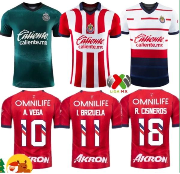 23 24 Chivas de Guadalajara Jerseys de football 2023 2024 3rd Liga MX A.Zaldivar Calderon J.Macias Chicharito A.Vega Ponce Alvarado Hombre Men Kids Kit Kit Football Shirt 105ess