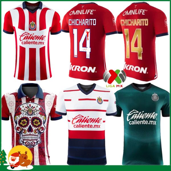 23 24 Chivas De Guadalara camisetas de fútbol 2023 2024 3ª LIGA MX C. COWELL A.Zaldivar CALDERON J.Ias CHICHARITO A.Vega PONCE Aarado Hombres Mujeres / Niños Kit Fútbol 11 20 20