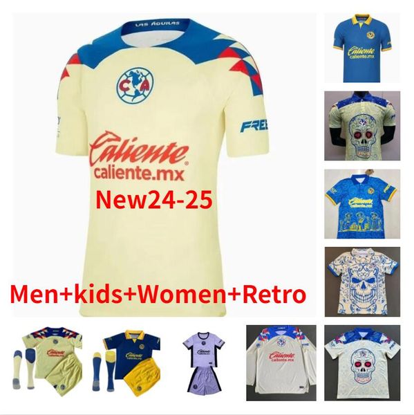 23 24 Club America Football Wishs Liga MX Henry J.Quinones D.Valdes 3rd A.Zendejas Fidalgo 2023 2024 Home Away Third Maillot Fans Slim Player Version Camisetas de fútbol