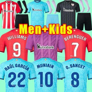 23 24 Club Bilbao voetbalshirts BERENGUER 2023 2024 MUNIAIN Athletic WILLIAMS voetbalshirt RAUL GARCIA VILLALIBRE camiseta Sancet UNAI SIMON uit heren kinderen GK