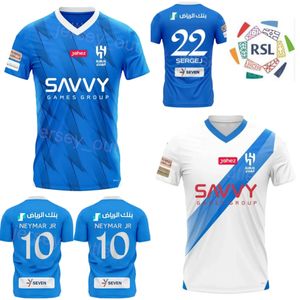 23 24 Club Malcom Soccer Jersey Al Hilal Saudi Neymar Jr Eves Sergej Koulibaly Kanno Vietto Lghalo Al-Juwayr Jahfali al-Mayouf Delgado Al-Dawsari Kits de chemise de football