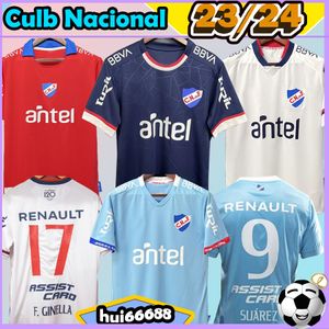 23/24 Uruguay Nacional voetbalshirts 2023 2024 derde SUAREZ #9 F.GINELLA#17 Santacruz GIGLIOTTI J.I.RAMIREZ B.OCAMPO F. FAGUNDEZ hui66688 thuis uit derde Voetbalshirts