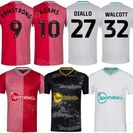 23 24 Club Soccer 10 Che Adams Jerseys 7 Joe Aribo 22 Carlos Alcaraz 3 Ryan Manning 17 Stuart Armstrong 9 Adam Armstrong Voetbalshirttenues Zwart Rood Wit NanAnPuDun