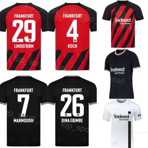 23-24 Club de fútbol Eintracht Frankfurt Jerseys 26 DINA EBIMBE 7 MARMOUSH 29 NKOUNKOU 3 PACHO 15 SKHIRI 4 KOCH 1 TRAPP 27 GOTZE 24 BUTA 18 NGANKAM 31 MAX Kits de camiseta de fútbol