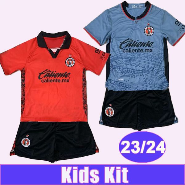 23 24 Club Tijuana Kids Kit Camisetas de fútbol D. BARBOSA CASTANEDA CAVALLINI RODRIGUEZ MARTINEZ PARRA Inicio Rojo Visitante Azul Camisetas de fútbol