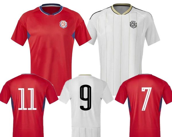 23-24 Camisetas de fútbol de Costa Rica Equipo nacional mundial Hombres Niños Mujeres Calidad tailandesa BRYAN 10 J.BENNETTE 25 BORGES C 5 G.TORRES 13 Use uniforme de fútbol