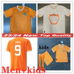 23 24 Ivoorkust nationale team voetbalshirts kindertenue 2024 ivoorkust DROGBA KESSIE ZAHA CORNET HEREN homme Maillot de foot voetbalshirts