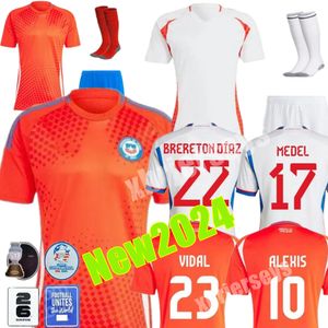 Chili 24/25 voetbalshirts ALEXIS VIDAL JOHNSON COLBACK WILLIAMS GIBBS-WHITE TAYLOR Kids Kit 2025 Nationaal team voetbalshirt Wit Volledige set Heren Camiseta 2024 Copa