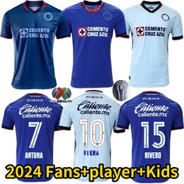 23 24 Cruz Azul Voetbalshirts ANTUNA Cdsyc Mexico League VIEIRA LIRA RODRIGUEZ LIGA MX Camisetas De Futbol 2023 2024 Kit Jersey Thuis Uit Derde Voetbalshirts