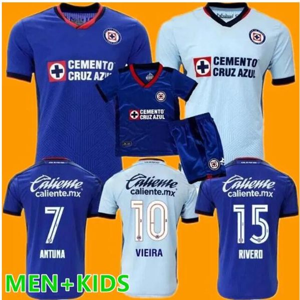 23 24 Cruz Azul Soccer Jerseys Liga MX Futbol Club 2023 2024 Day of the Dead DITTA ANTUNA Moises TABO ESCOBAR Fans Player Version Football Shirts NANO Hommes Femmes Enfants 888