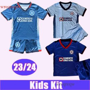 23 24 CRUZ AZUL TULUCA Kid Kit Soccer Jerseys Rodriguez Guerrero Vieira Escobar Vargas Salcedo Sepueda Rivero Home Away 3rd Football Shirts