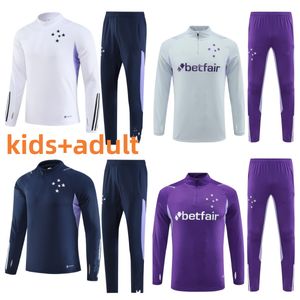 23/24 Cruzeiro EC football GIOVANNI EDU BRUNO JOSE maillots de football 2023 2024 ADRIANO Camiseta de Raposas Hommes enfants veste ensemble survetement à manches longues