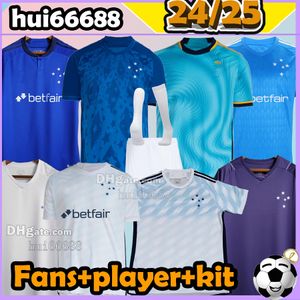 23/24 / 25 CRUZEIRO ESPORTE CLUCE SOCCER Maillots 2024 2025 Home Away Training Ronaldo Bruno Jose Adriano Giovanni Edu Fans Joueur Kit Kit Kid Football Jersey