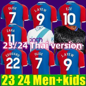 23 24 Crystal Olise Soccer Jerseys PALACE ZAHA EZE J.AYEW Maillots de pied BENTEKE MILIVOJEVIC MATETA ANDERSEN GALLAGHER FASN Player Football Shirt Kit