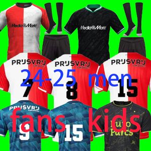 2024 2025 Feyenoords Soccer Jerseys Voetbal Kids Kit 24 25 TRAPALIT DE FOOTBALL