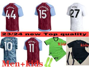 23 24 Damian Martinez portero camisetas de fútbol Kit para niños 2023 2024 AsTOn VillaS camiseta de fútbol KAMARA MINGS McGINN WATKINS Camisetas Maillot Foot Tops