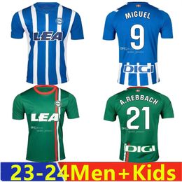 23 24 Deportivo Alaves camiseta de fútbol 23 24 Camiseta de futbol LEJEUNE DUARTE ABQAR RIOJA SYLLA DE LA FUENTE ALKAIN GURIDI camiseta de fútbol masculino6