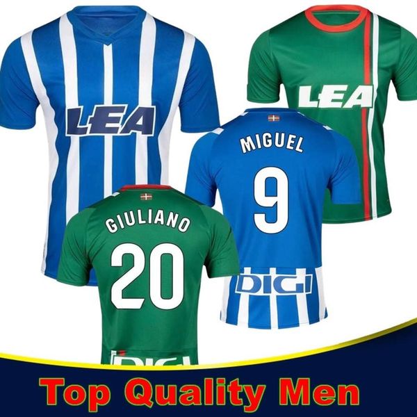 23/24 Deportivo Alaves camisetas de fútbol 23 24 camiseta de fútbol Local azul Visitante verde LEJEUNE DUARTE ABQAR RIOJA SYLLA DE LA FUENTE ALKAIN GURIDI niños hombres kit