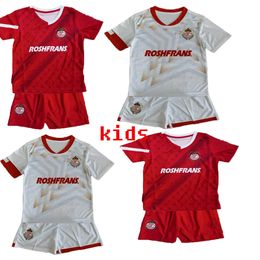 23 24 Deportivo Toluca enfants maillots de football M. ARAUJO J. ANGULO BAEZA VENEGAS maison loin 3ème maillot de football manches courtes uniformes