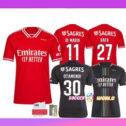 23 24 Benfica Soccer Jerseys Di Maria Rafa Petar Fredrik Aurnnes David Neres Antonio Silva Bah Orkun Kokcu Casper Otamendi Shirts Clube de voetbalhirt uniformen