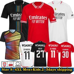 5A + TOP SHORT 23/24 Di Maria BenfiCaa Maillots de football SEFEROVIC WALDSCHMIDT PIZZI RAFA G.RAMOS Kokcu 2023 2024 Version Fans Home Away Hommes Kit Enfants Maillots de football