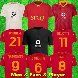 23 24 Dybala Lukaku Soccer Jerseys 2023 final Maglia Pellegrini Belotti Smalling Abraham Totti Football Shirt Sanches Spinazzola Men Kid Kit Sock Sock