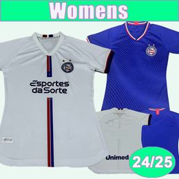 24 25 EC Bahia dames voetbalshirts ariaas oscar Everton Ribeiro Cauly Jean Lucas Ademir Home 3rd voetbalhemd met korte mouwen volwassen uniformen